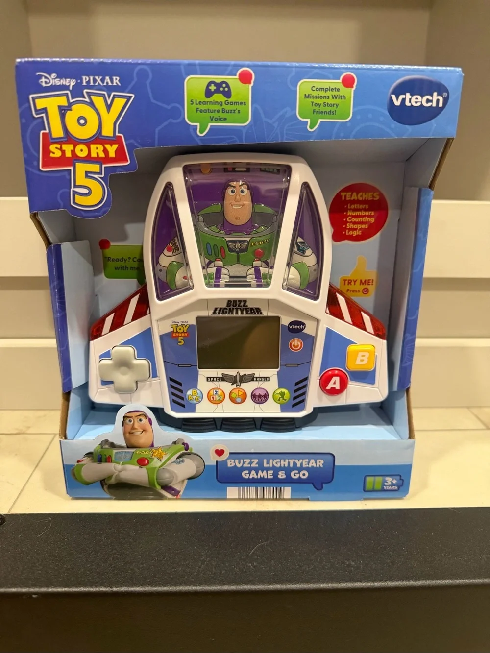 Disney Toy Story 5 Buzz Lightyear vtech Game and go - White, Purple, Green